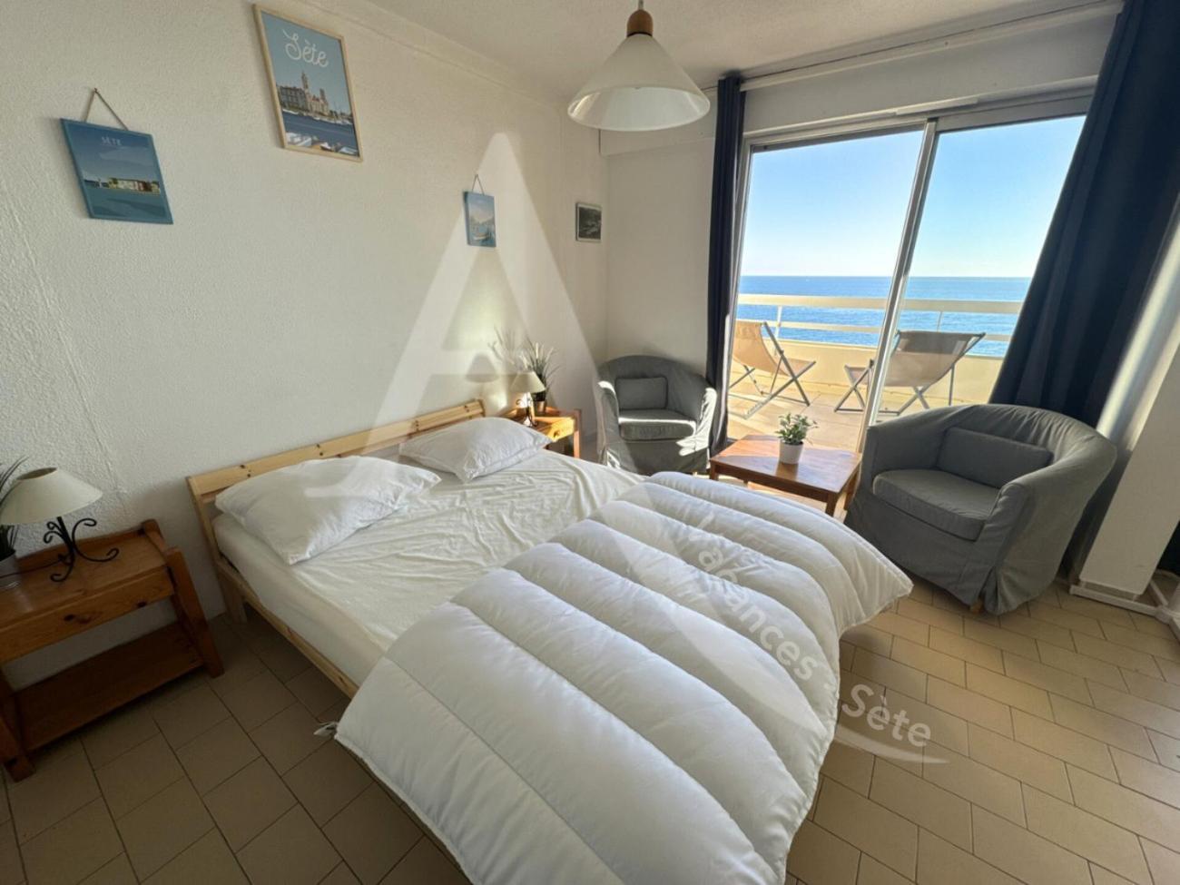 40 M², 1Ere Ligne Mer, Dernier Etage Avec Ascenseur 塞特港 外观 照片